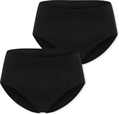 Image de Lot de 2 slips pour femmes Schiesser Unique Coton - noir - taille 38
