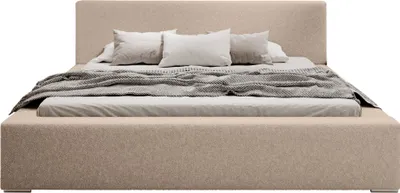 Produktbild von FEDVE Polsterbett Jenne aus Bouclé-Stoff 180x200 cm, Beige