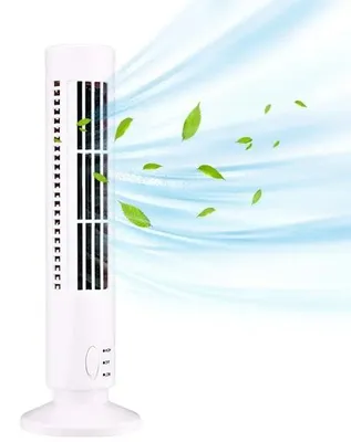 Productafbeelding van Marmoris Mini Torenventilator - Vloerventilator - Kolomventilator - Ventilator - Draagbare, bladlooze torenkoelventilator - Energiezuinig, geschikt voor slaapkamer en thuiswerkplek