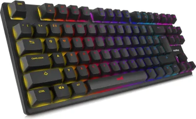 Obrázok produktu pre Niceboy ORYX K300X, Kábel, USB, Mechanický spínač kláves, QWERTZ, RGB LED, Čierna