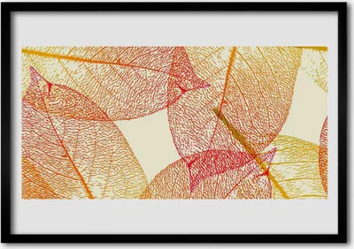 Produktbild von Bild 100x70 MDF-Rahmen Wandkunst Pflanzenblätter Kunst