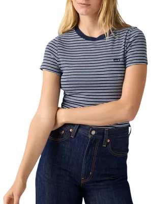 Produktbild von Levi's Essential Hm Ls Tee Mila Stripe Peacoat