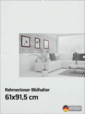 Produktbild von Bilderrahmen f. Maxi Poster - Größe 61 x 91,5 cm - Antireflex Acrylglas
