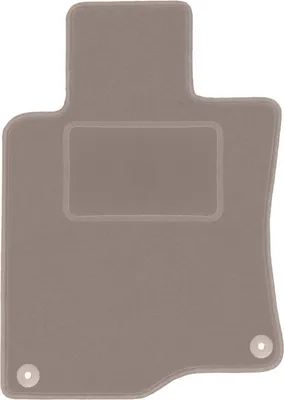 Produktbild von Fahrerfußmatte Velours beige passend für Honda Accord VIII (2008-2015, Limousine, Kombi, Tourer) – mit Befestigungen – passgenau