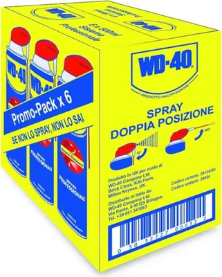 Immagine prodotto di Wd-40 500 wd-40 ml spray lubrificante professionale multiuso doppia posizione 1 pezzo