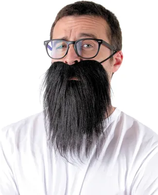Produktbild von Langer Bart schwarz - Einheitsgröße