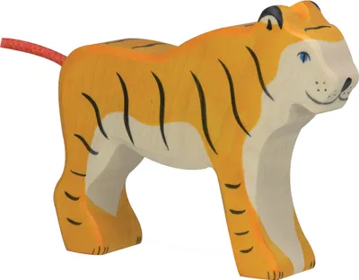 Produktbild von Tiger stehend Holzfigur von Holztiger