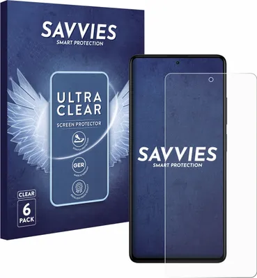 Produktbild von 6x Für Xiaomi Redmi Note 12 Pro+ Schutzfolie Savvies Displayschutz Display Schutz Folie Klar Transparent