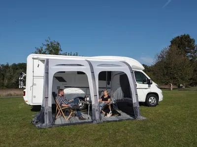 Produktbild von Vorzelt Marina Air High 390cm aufblasbar Luftvorzelt, Reisevorzelt für Wohnwagen Wohnmobil Bus