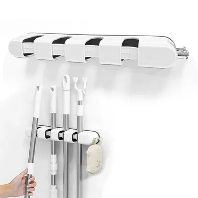 Imagen del producto de Soporte para varillas con abrazadera de silicona, para mangos de 18-26 mm, ideal para la cocina y el jardín