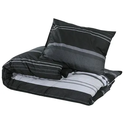 Produktbild von "Rabatt 2026" Bettwäsche-Set - Bettwäschegarnitur/Bettbezug-Set - Schlafzimmer - Schwarz und Weiß 200x200cm - Baumwolle - Bettwäschen langlebig5393