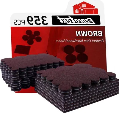 Produktbild von Famanu Möbelpads für Hartholzböden - 359 Stück - selbstklebende Filzpads - kratzfest - Möbelbeine Bodenschutz - braun und beige