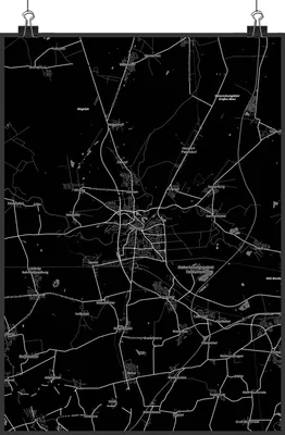 Produktbild von Mr. & Mrs. Panda Bild Gifhorn DIN A2 - Geschenk, Stadt, Wanddekoration, Plakat, drucke, wanddeko, Wandbild, Dorf Karte Landkarte Map Stadtplan