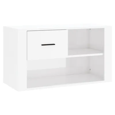 Produktbild von Schuhschrank Hochglanz-Weiß 80x35x45 cm Holzwerkstoff