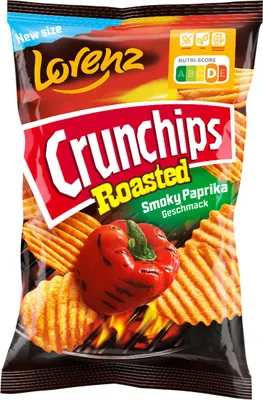 Produktbild von Crunchips Roasted Smoky Paprika Chips mit Paprika Geschmack 110g