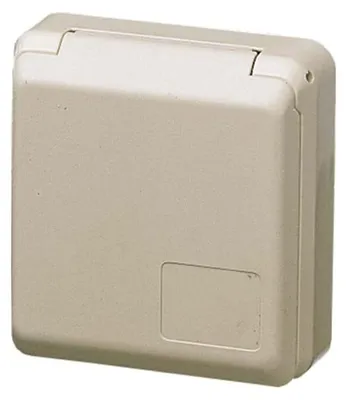 Produktbild von MENNEKES 4112, 3P, Schrauben, Beige, IP44, 230 V, 16 A