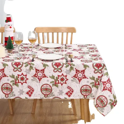 Obrázek produktu pro Obrus, voděodolný, slavnostní design, motiv hvězd, rozměry 229x132 cm