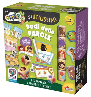 Obrázok produktu pre Lisciani Giochi – Carotina: Vzdelávacia kocka, "Hra slov", kód: 114184