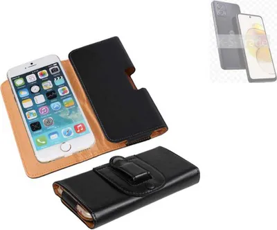 Produktbild von K-S-Trade Schützhülle Handyhülle kompatibel mit Motorola Moto G73 5G Holster Gürtel Tasche Schutzhülle Handy-Tasche Smartphone Case Seitentasche