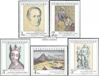 Produktbild von Briefmarken Tschechoslowakei 1980 Mi 2590-2594 (kompl.Ausg.) postfrisch Kunst
