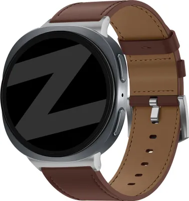 Produktbild von Bandz Lederband 'Classic' - hochwertiges Echtlederband - passend für Samsung Galaxy Watch 8 - 40mm / Galaxy Watch 8 - 44mm / Galaxy Watch 8 Classic (braun)