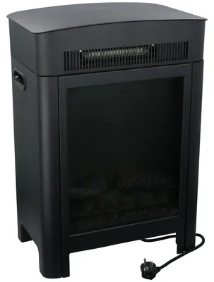 Produktbild von Classic Fire Elektrokamin Modena mit Heizung und Kaminfeuer - Deko Kamin mit LED Beleuchtung - Einstellbarer Thermostat - 2 Heizstufen 1800W/2000W - 41 x 59 x 26 cm - Schwarz