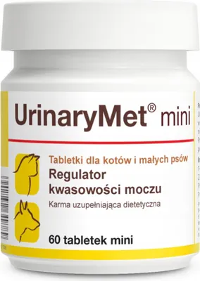 Zdjęcie produktu dla UrinaryMet Mini układ moczowy dla psów i kotów 60 mini tabletek