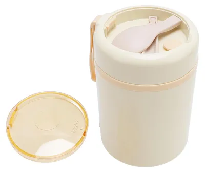 Elektrische Lunchbox, 60 °C, auslaufsicher, beige