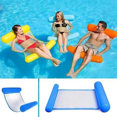 Produktbild von Famanu Multifunktionale Aufblasbare Hangmatte - Saffier Blau