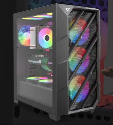 Produktbild von Antec DP503, Midi Tower, PC, Schwarz, ATX, EATX, ITX, micro ATX, Kunststoff, Stahl, Gaming