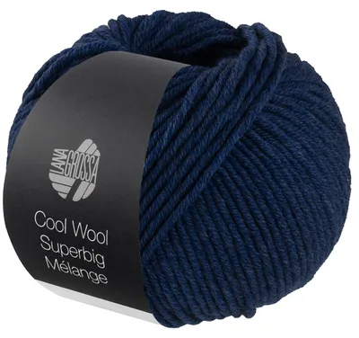 Produktbild von Lana Grossa - Cool Wool Superbig Melange 0225 nachtblau meliert