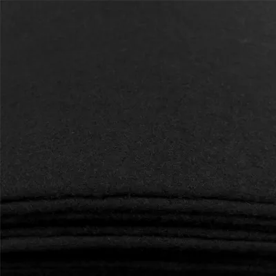 Walkloden Wollstoff Wollwalk Wollfilz Loden uni Stoff ab 0,5m x 1,45m schwarz
