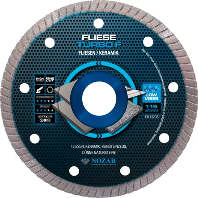 Produktbild von Nozar Fliese Turbo Diamanttrennscheibe 115mmx22,33mm, 6702200