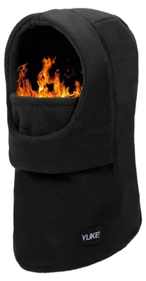 Obrázek produktu pro Zimní termo kukla z fleecu, lyžařská maska, unisex, větruodolná, teplá, prodyšná, černá