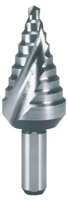 Immagine prodotto di RUKO Trapano a gradino HSS scanalato a spirale con taglio trasversale corto Ø 4 - 20 mm - 101062