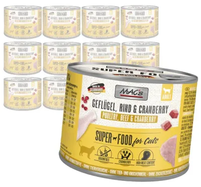 Zdjęcie produktu dla MAC's Cat Mokra Karma Dla Kota Drób Żurawina 12x200g