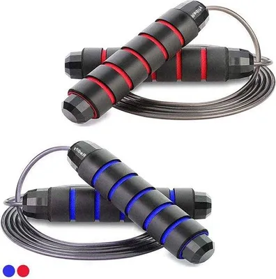 Produktbild von Famanu Springseil Verstellbar für Fitness und Training - Set von 2 - Speed Jumping Rope mit Tragetasche