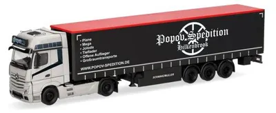 Obrázok produktu pre Herpa Nákladné auto MB Actros 11 Giga Ga-KSZ Popov  318891