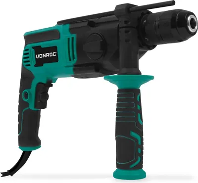 Produktbild von Vonroc Schlagbohrmaschine 1100W - Bohrhammer - 2 Gänge - Inkl. Tiefenanschlag