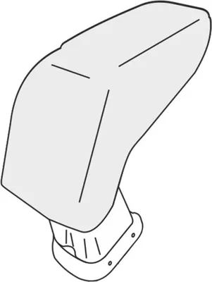 Immagine prodotto di Bracciolo Fiat Punto 2015-2018 (con comando del riscaldamento sul tunnel centrale) (ARM3, Pelle finta)
