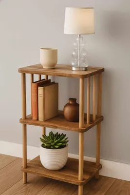 Produktbild von Skye Decor, Hochwertiger Beistelltisch (3er Set) Sapphire Oak, 100% Melamin, 48x43x43
