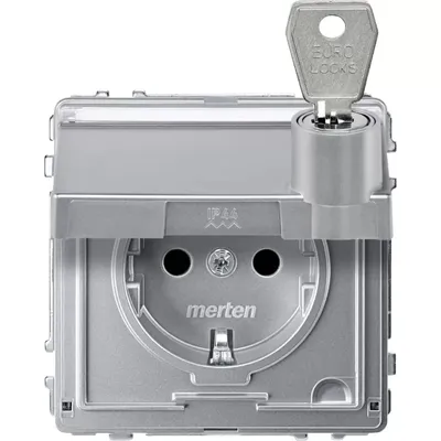 Produktbild von Merten SCHUKO-Steckdose alu MEG2316-7260