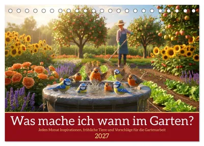 Produktbild von Was mache ich wann im Garten (Tischkalender 2027 DIN A5 quer), CALVENDO Monatskalender