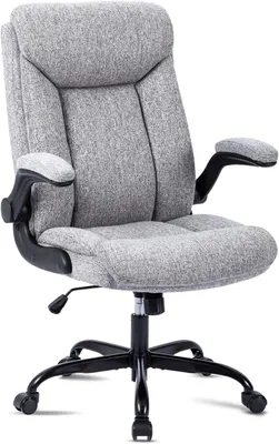 Immagine prodotto di Sedia girevole ergonomica con regolazione dell'altezza grigia per ufficio e casa