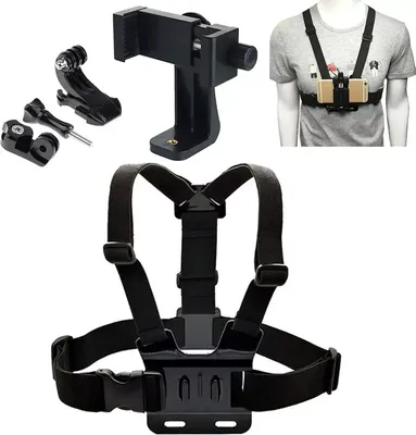 Produktbild von Schwarzer Körper Brusthalterung Harness Gurthalter Action Kamera Telefon Laufgürtel
