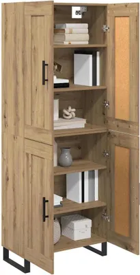 Produktbild von vidaXL Highboard Artisan-Eiche 69,5 x 34 x 180 cm Holzwerkstoff