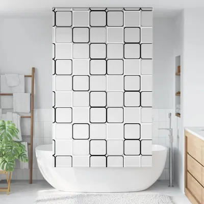 Image de vidaXL Store de douche 140x240 cm Largeur du tissu 136 cm