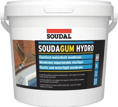 Produktbild von Soudal 1K Soudagum Hydro Kit streichbare Abdichtung grau 5 kg