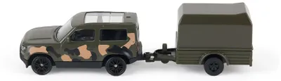 Produktbild von Siku Land Rover Defender Spielzeugauto mit Militäranhänger - Spielzeug