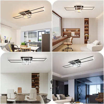 Image de Ventilateur de plafond avec éclairage - Design moderne - 41W LED - 6 vitesses - Pour intérieur